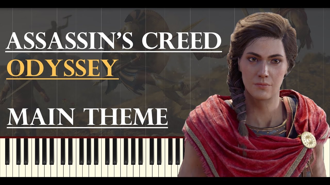 Assassin's Creed: Odyssey - (Main Theme) Synthesia Piano Tutorial + MIDI