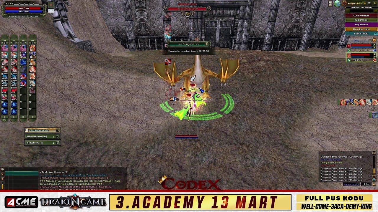 Drakingame 13 Mart 3.Academy %300 Kolay |  4. Ayında  Yine Zirvede!  |   3.250.000 Dağıtılan Ödül