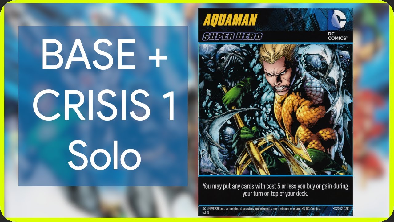 DC Deck Building Game - Solo Crisis League: Season 1 Round 1 (Base + Crisis 1) [⚡Team Thunder⚡]