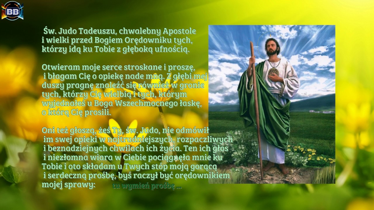 1 dzień Nowenny do świętego Judy Tadeusza