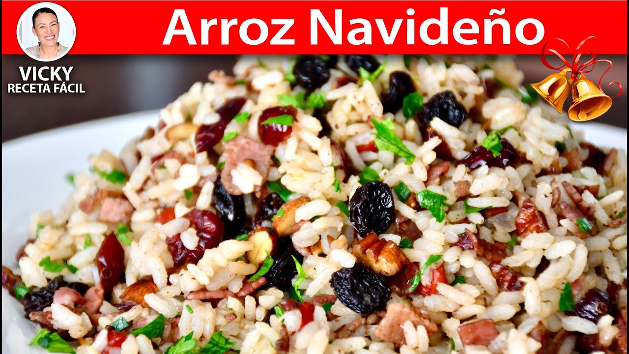 ARROZ NAVIDEÑO 🎄🍚😋 | Vicky Receta Facil