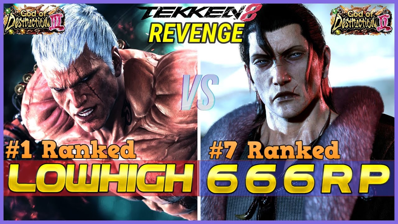 T8 Revenge ▰ LOWHIGH (#1 Ranked Bryan) Vs 666RP (#7 Ranked Dragunov) ▰ Tekken 8 High Level Gameplay