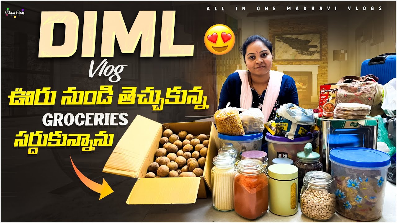 ఊరు నుండి వచ్చాక నా రెగ్యులర్ రొటీన్ డే, groceries ఇలా సర్దుకున్నాను..! || All in one Madhavi 
