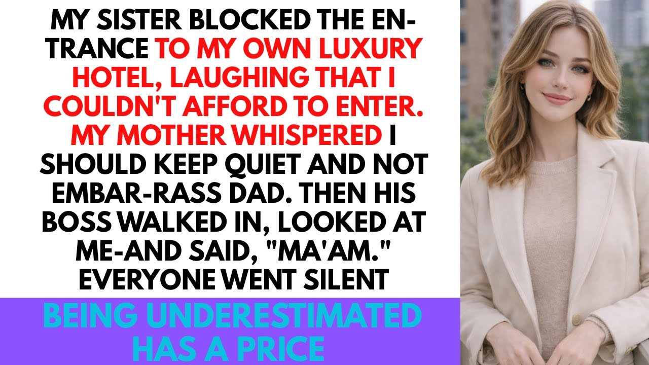 AT DAD'S BIRTHDAY DINNER, THEY SAID I WAS NOTHING—THEN DAD'S BOSS CALLED ME 'MA'AM'