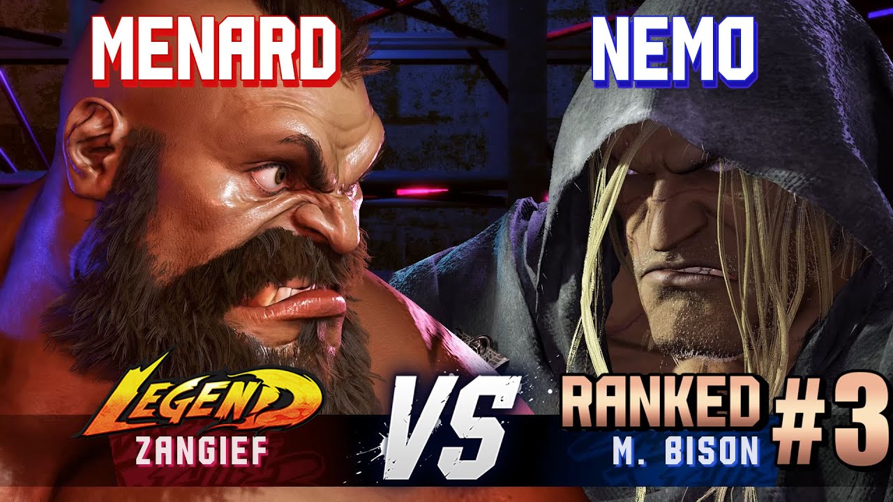 SF6 ▰ MENARD (Zangief) vs NEMO (#3 Ranked M.Bison) ▰ High Level Gameplay