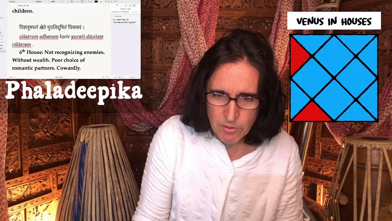 Venus in the Twelve Houses  - SOME SURPRISES! (Phaladeepika 8.17-19)
