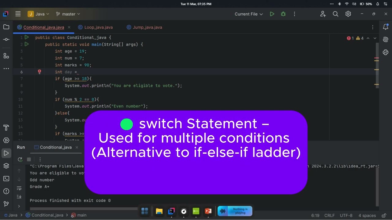 Java Flow Control