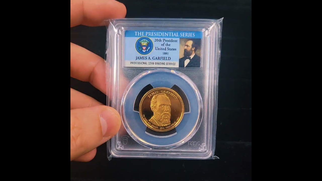 Graded 2011-S James Garfield $1 Coin #coin #popular #trending #popularcreator #viral #foryoupage