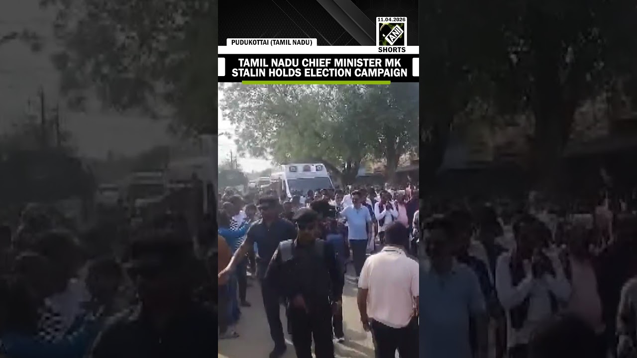 Tamil Nadu Chief Minister MK Stalin holds election campaign in Pudukottai