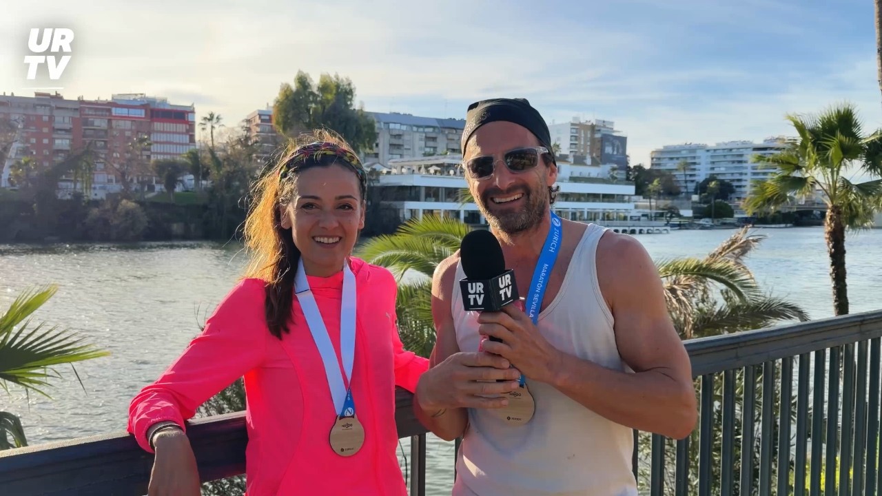 Running a Marathon With Eyes Closed?! Feel the energy | Seville Marathon 2026
