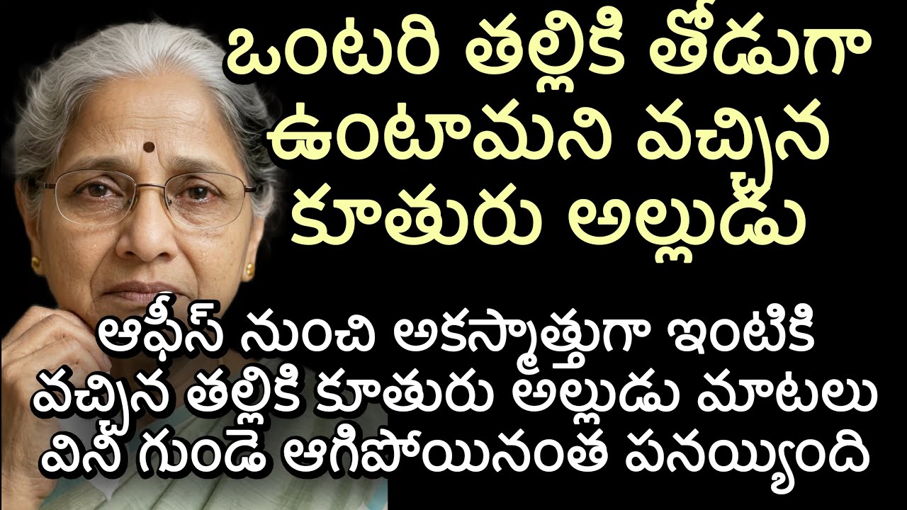ఒంటరి తల్లికి తోడుగా ఉంటామని వచ్చిన కూతురు అల్లుడు | ఆఫీస్ నుంచి అకస్మాత్తుగా ఇంటికి వచ్చిన తల్లికి
