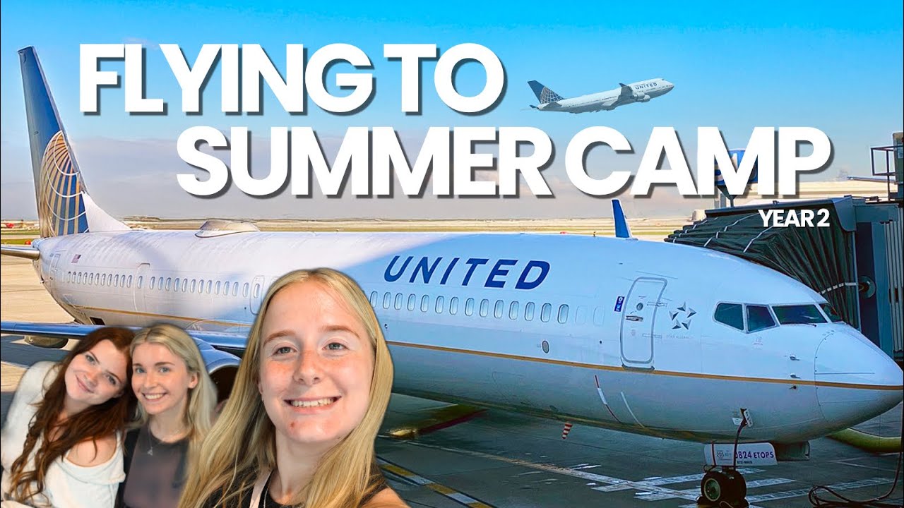 Flying to summer camp with my camp besties 