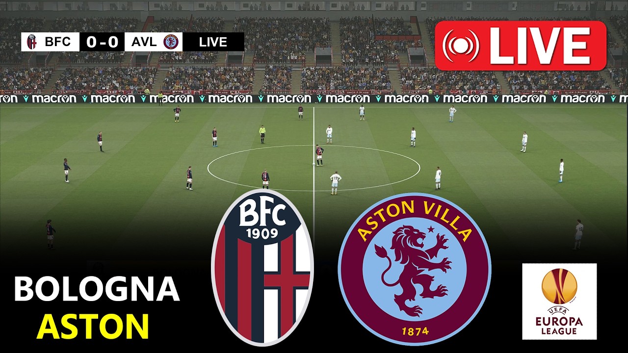 Bologna vs Aston Villa | Europa League 2026 | Full Match Streaming | PES 21 Simulation Game