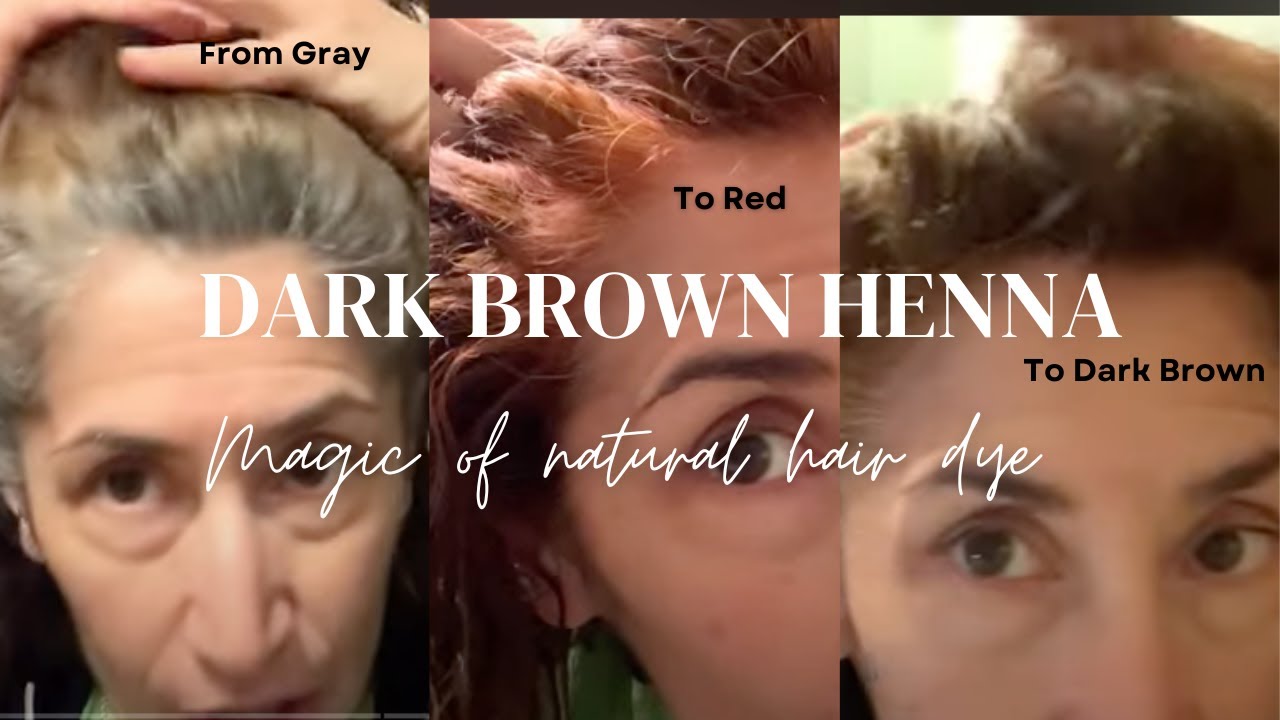 Dark Brown Henna Hair Dye|How To Get Rid Of Grey Hair Naturally|Dark Brown Natural Hair Dye|Henna