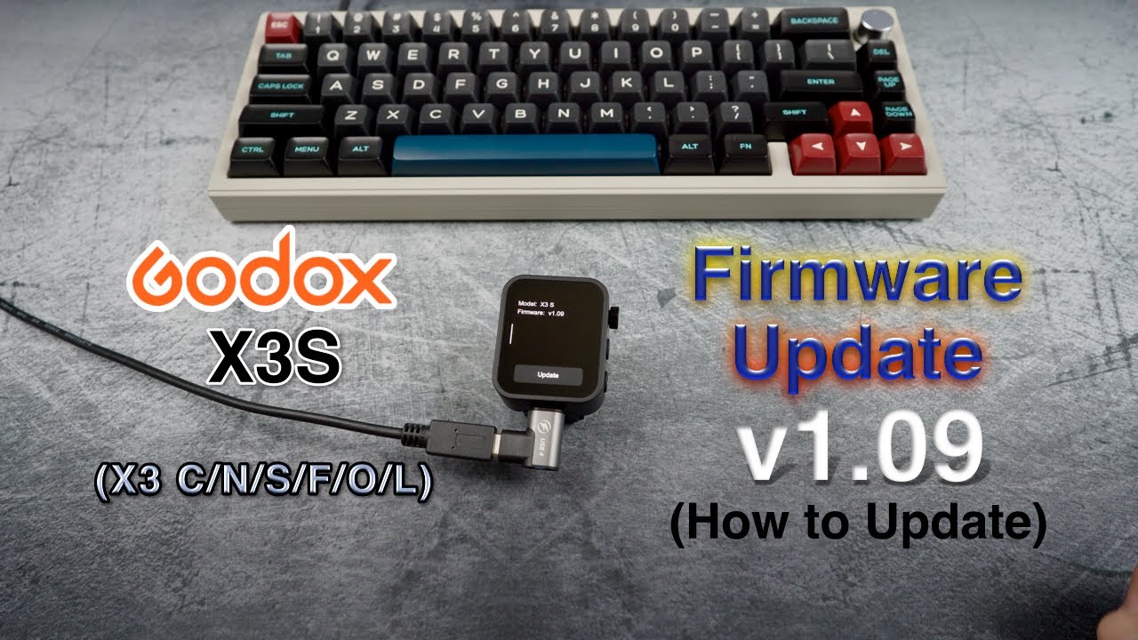 Godox X3S Firmware Update V1.09 (How to Update, also for X3N, X3C)