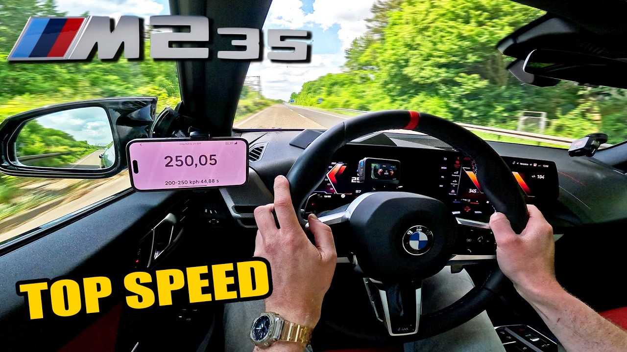 2026 BMW M235 PUSHING for TOP SPEED on the UNLIMITED AUTOBAHN
