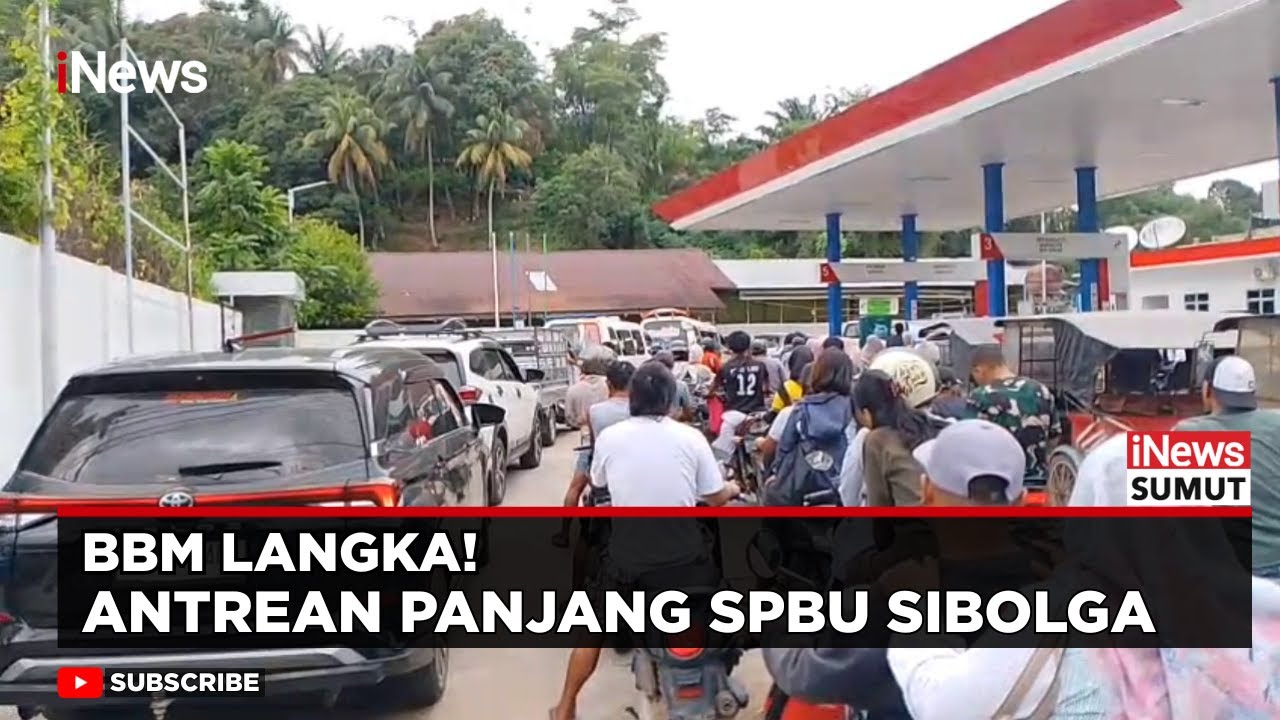BBM Belum Masuk, Warga Sibolga Antre di SPBU Sejak Subuh | iNews Sumut
