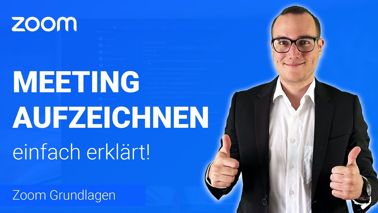 MEETING aufzeichnen einfach erklärt | Lerne Zoom ✅