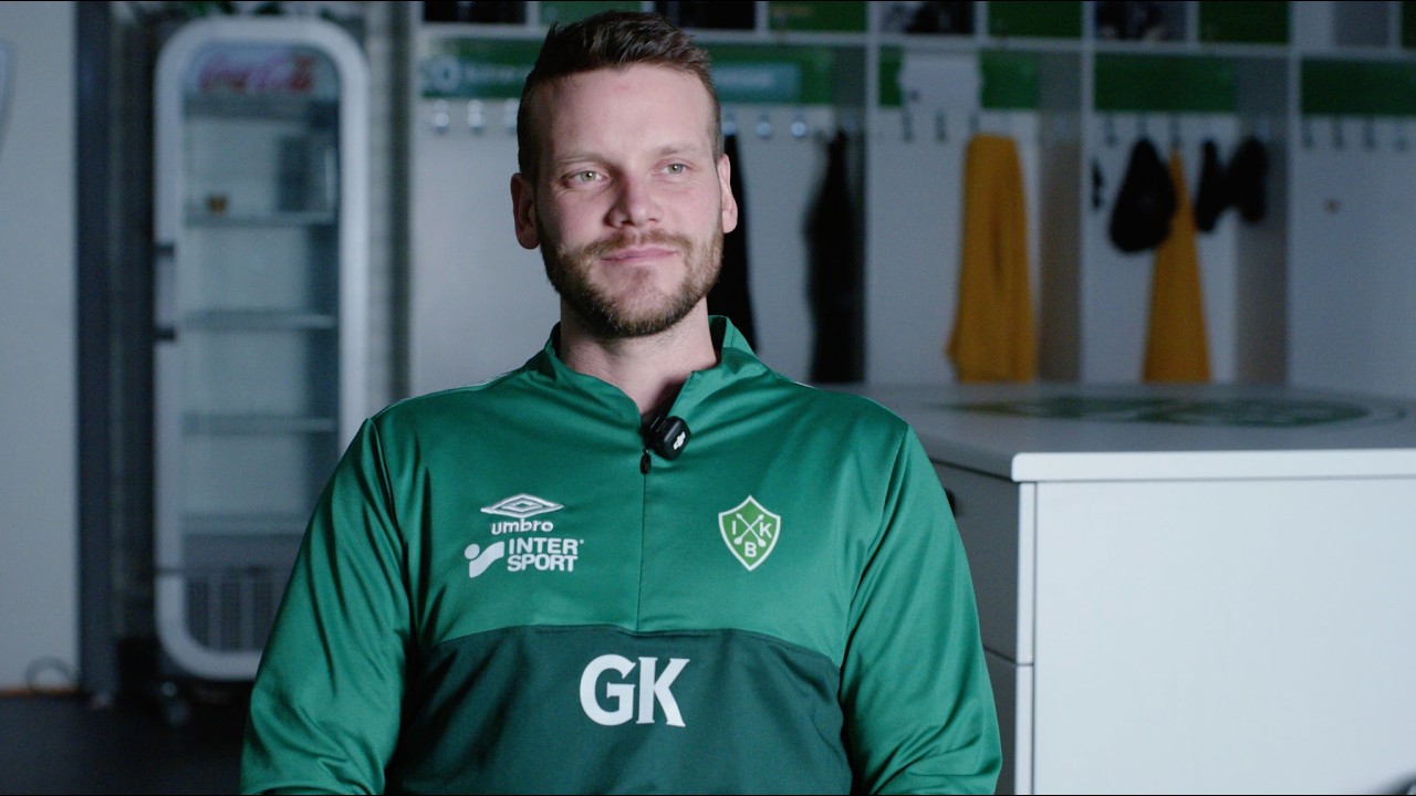 Gustav Källberg inför Östers IF i Svenska cupen