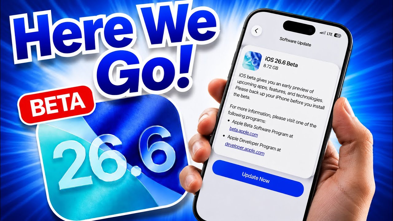 iOS 26.6 Beta 1 is OUT - What&rsquo;s NEW ?