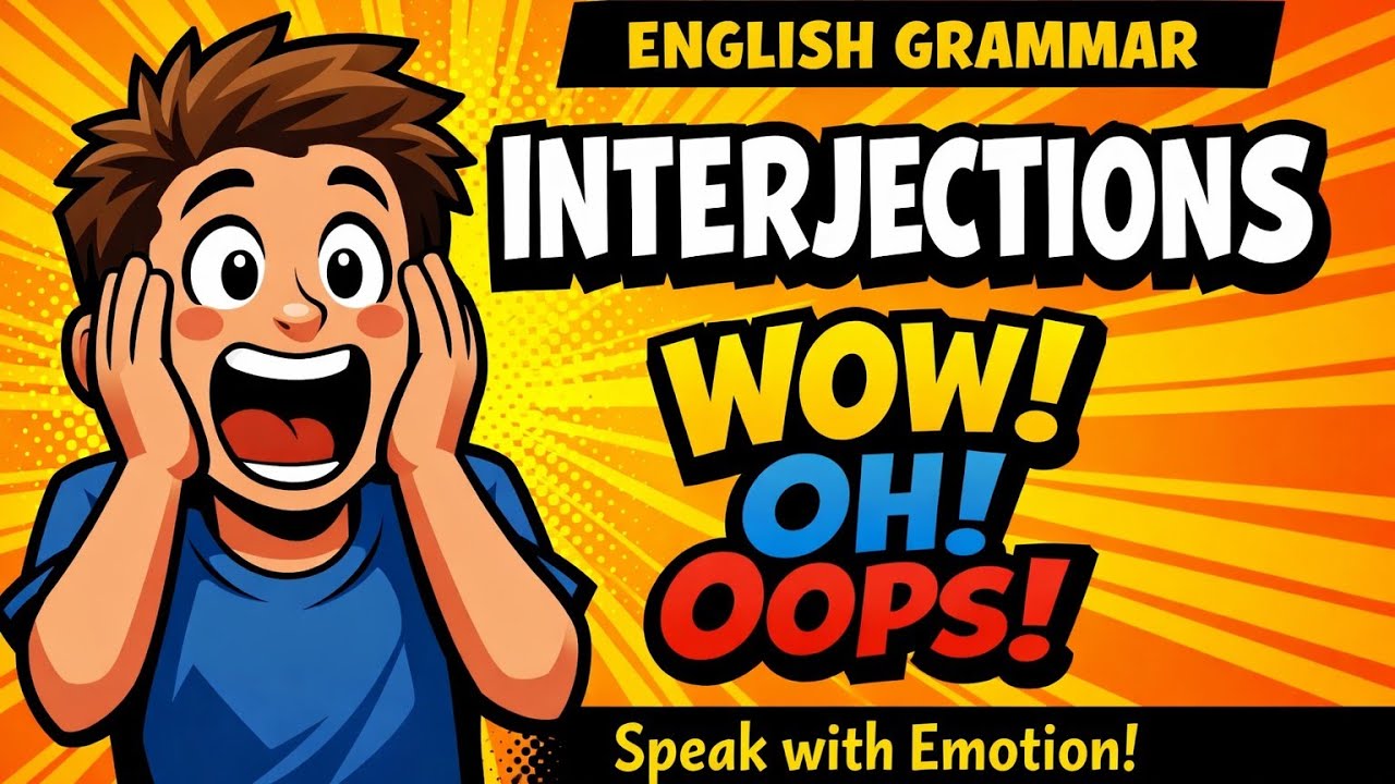 Interjections Made Easy! 😲 Learn English with Emotions