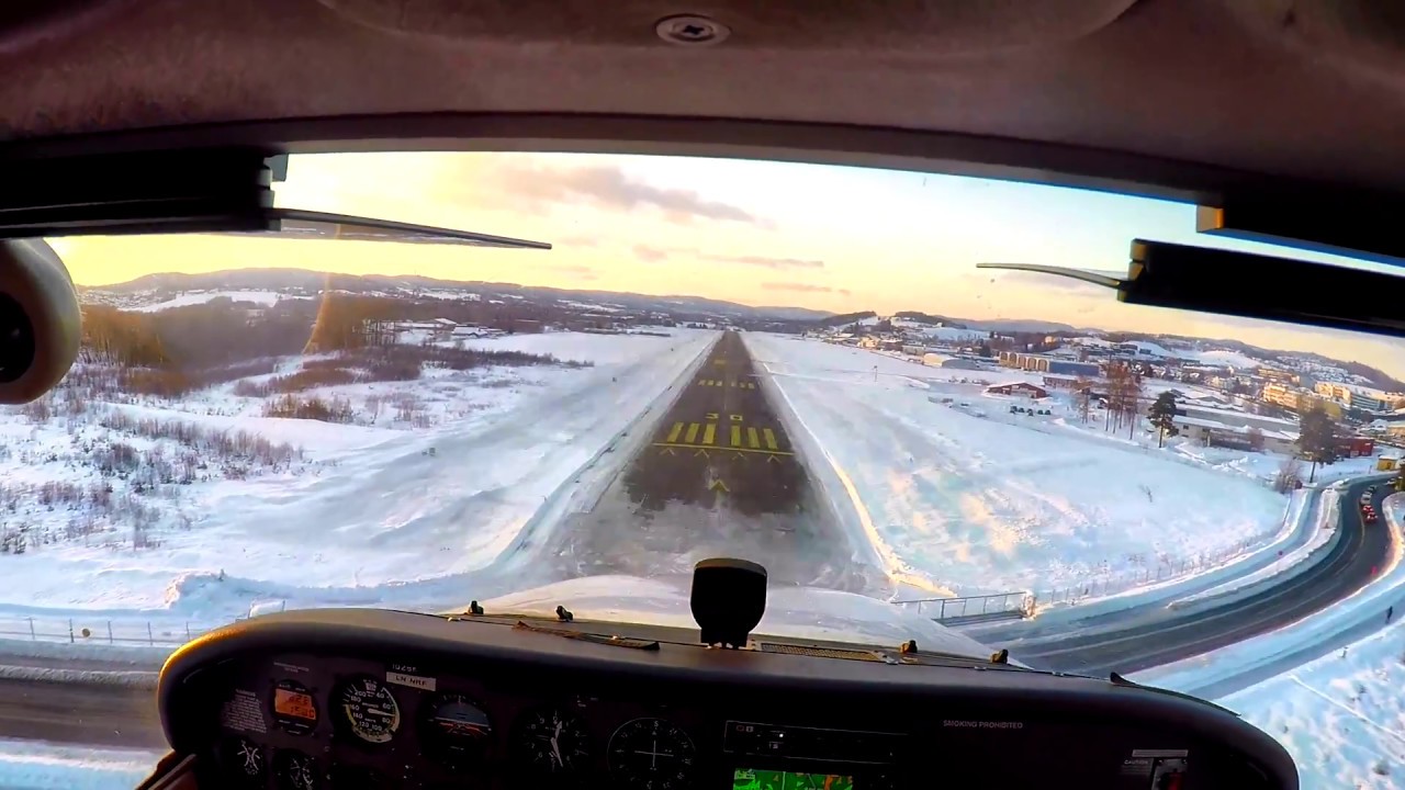 Kjeller approach with Cessna 172