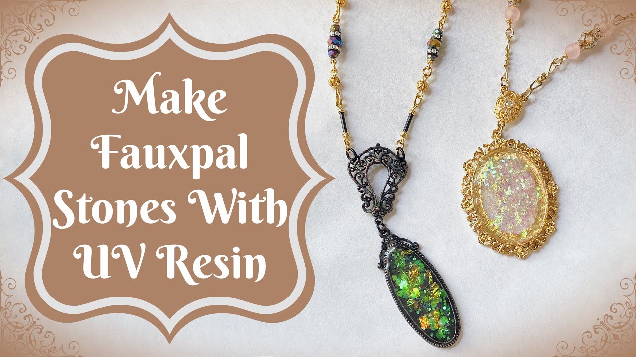 Make Faux Dichroic, Fauxpal Stones With UV Resin I B'Sue Boutiques