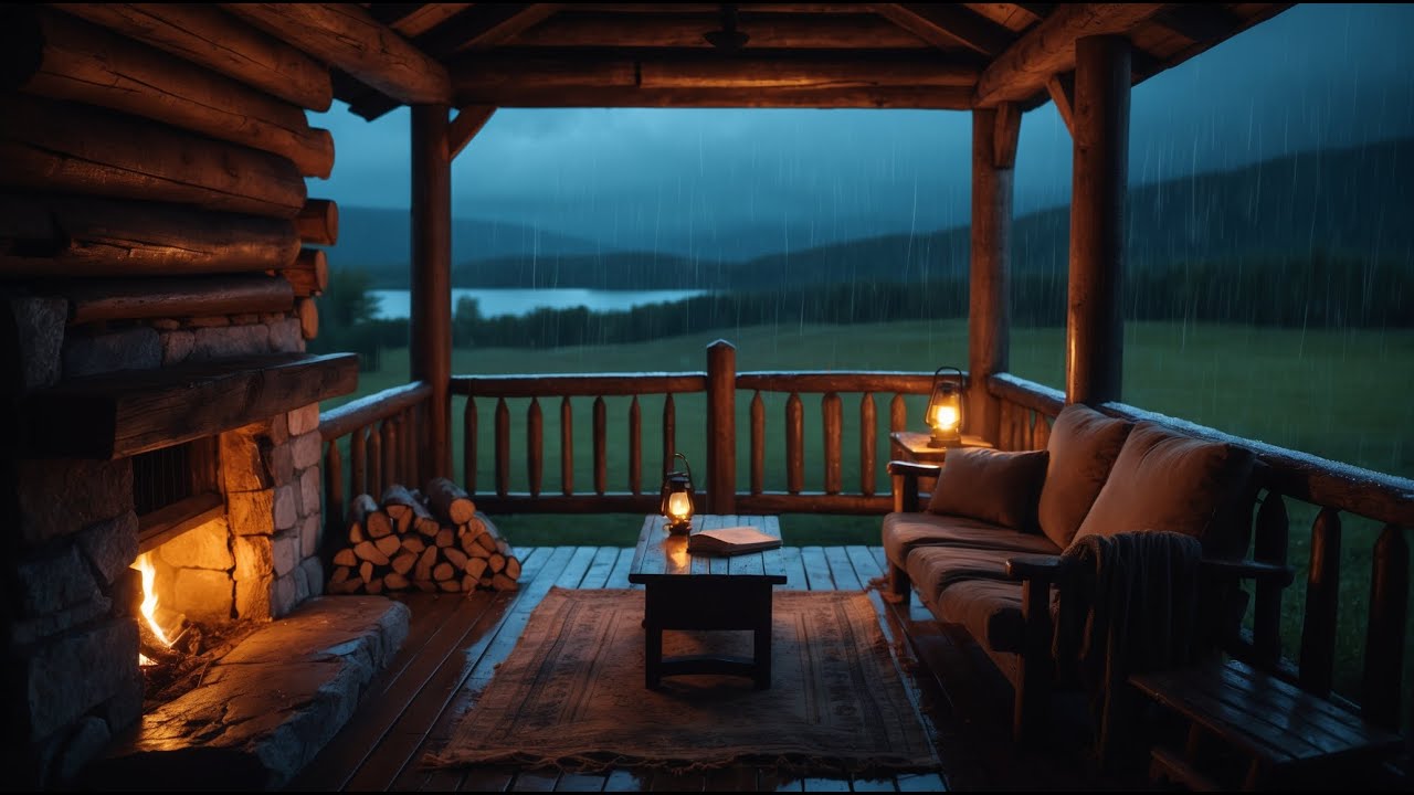 The Covered Porch | Cozy Rain Ambience | A Quiet Place to Sit and Relax