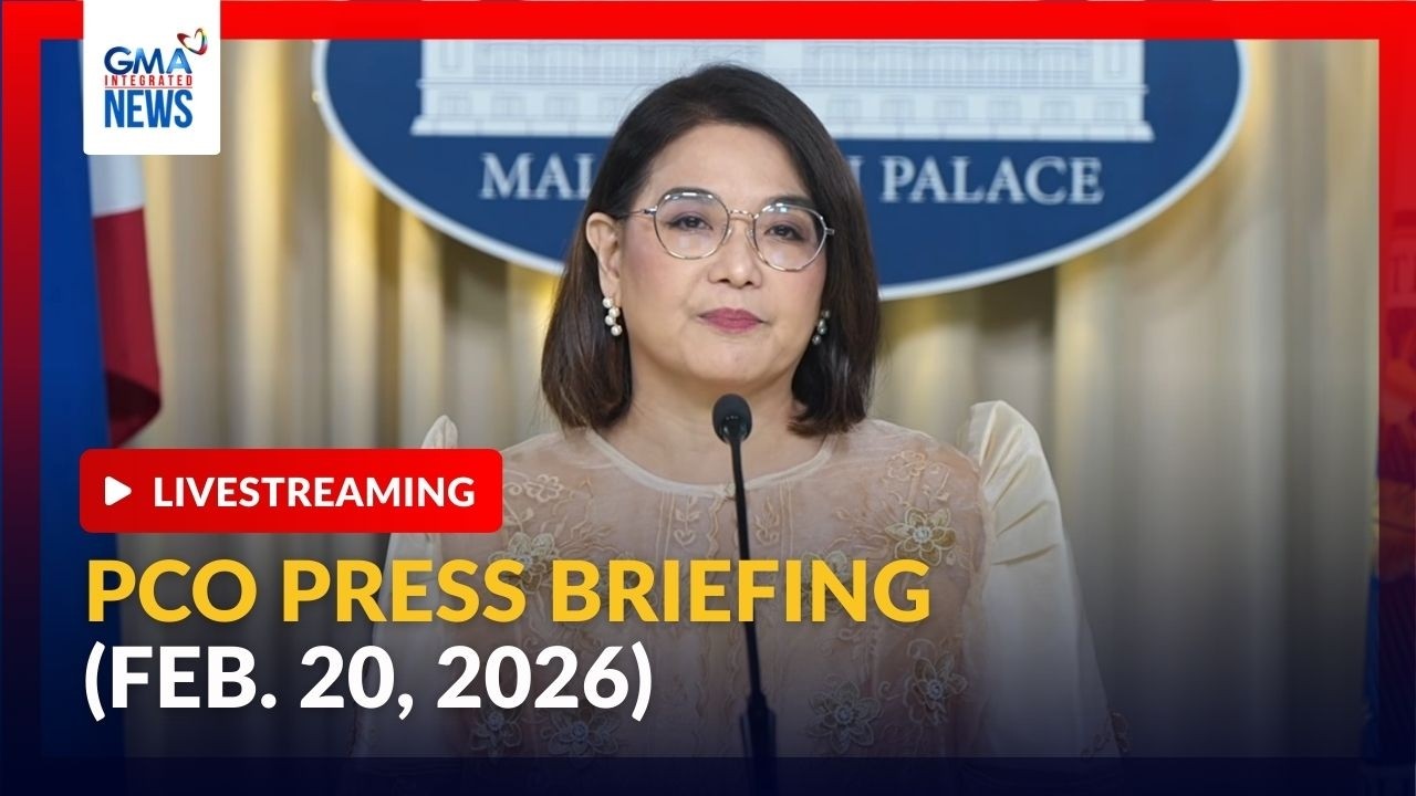 LIVE - PCO press briefing (Feb. 20, 2026) - Replay | GMA Integrated News