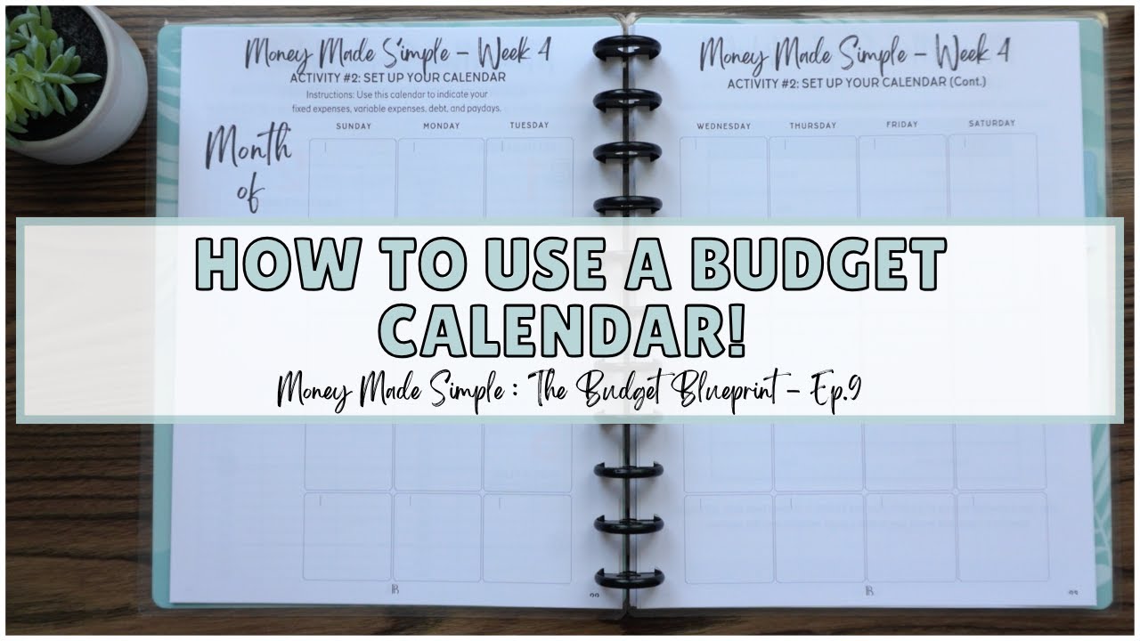 CALENDAR BUDGET METHOD | HOW TO USE A CALENDAR TO HELP YOU BUDGET | HOW TO BUDGET | BUDGET 101