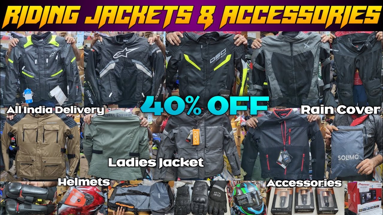 Riding Bike Accessories 50%OFF 😱😲 Riding Jackets,Helmets,Gears,Inflators,Accessories #ridingjacket