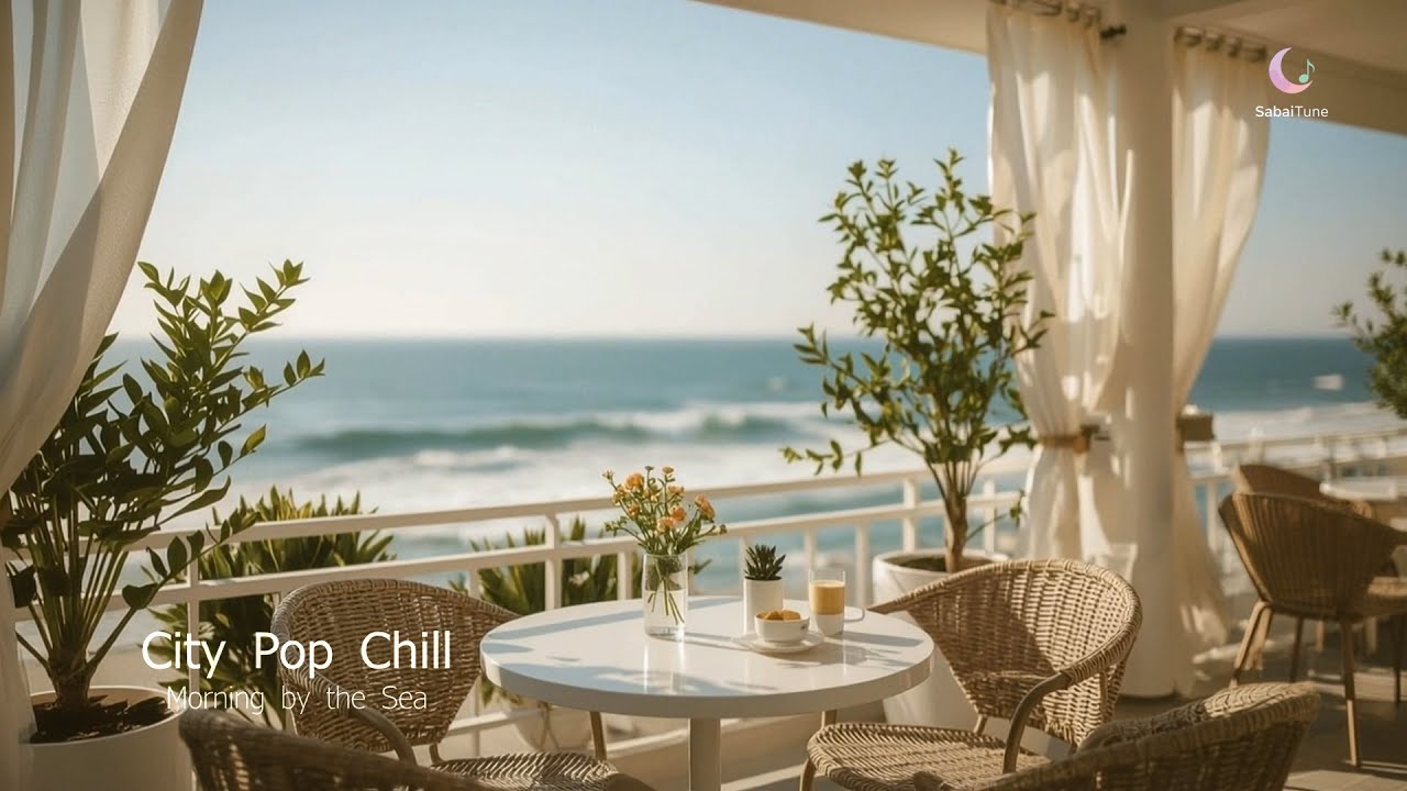 Morning Latte by the Sea ☕ City Pop Chill Mix | 1 Hour K-Pop Girl Group Vibes
