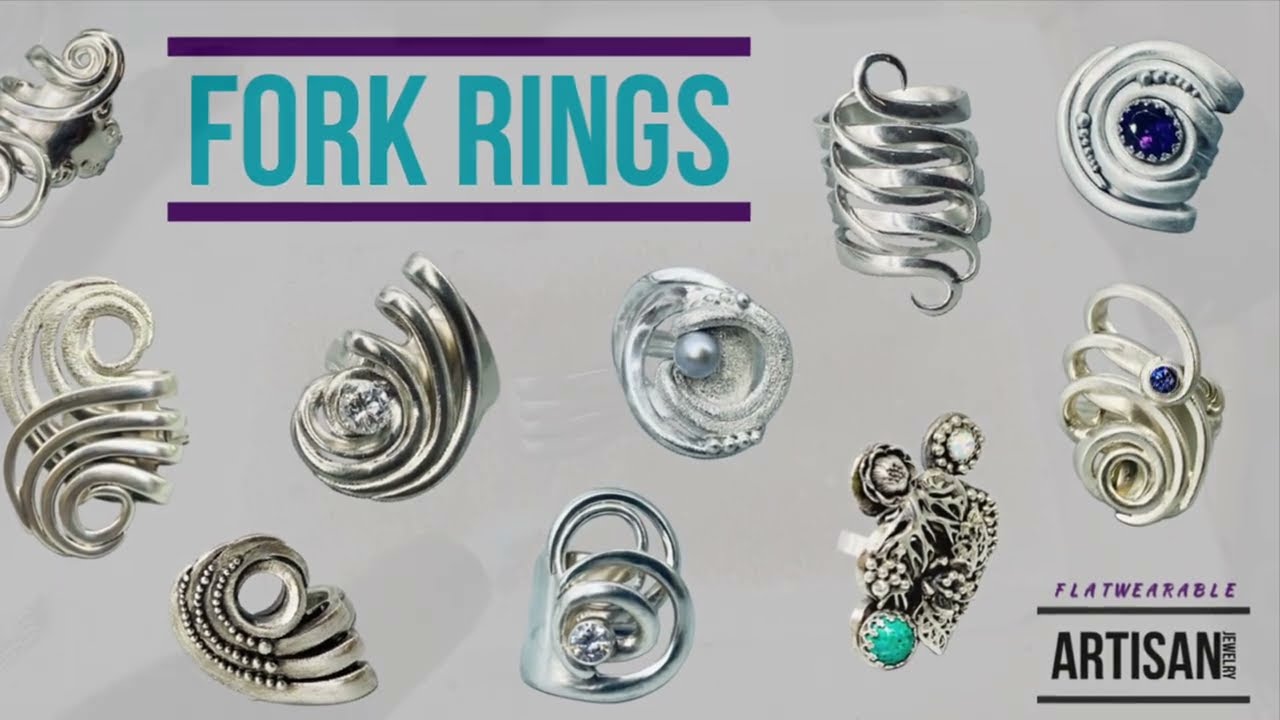 Fork rings - Flatwearable Artisan Jewelry