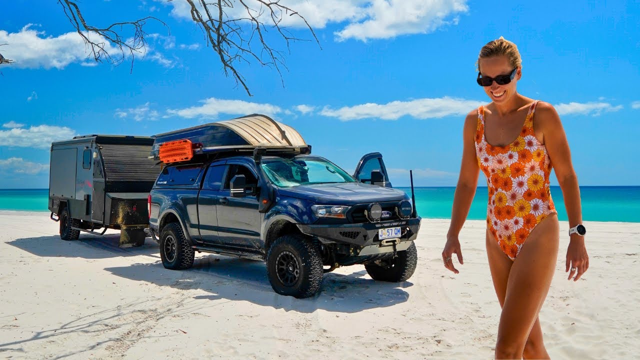 AUSTRALIA'S BEST BEACH CAMP! Damaging our off-road caravan on K’gari (Fraser island)