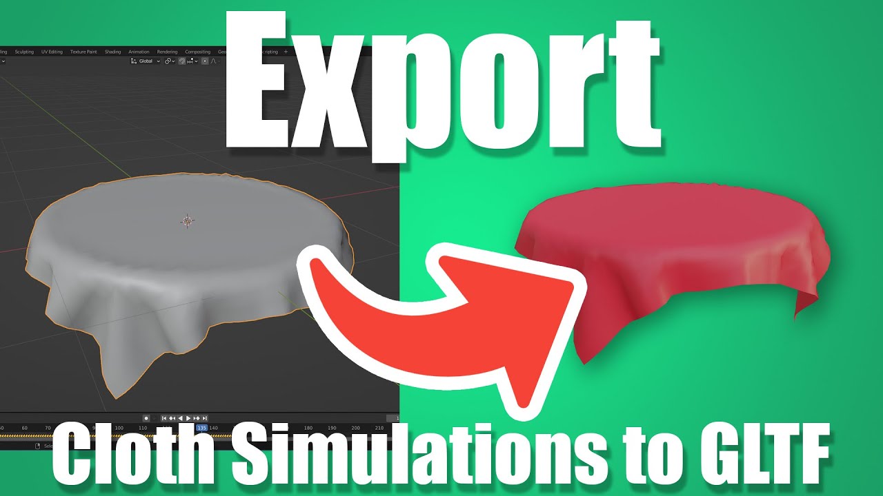 How to Export Cloth/Soft Body Simulations From Blender