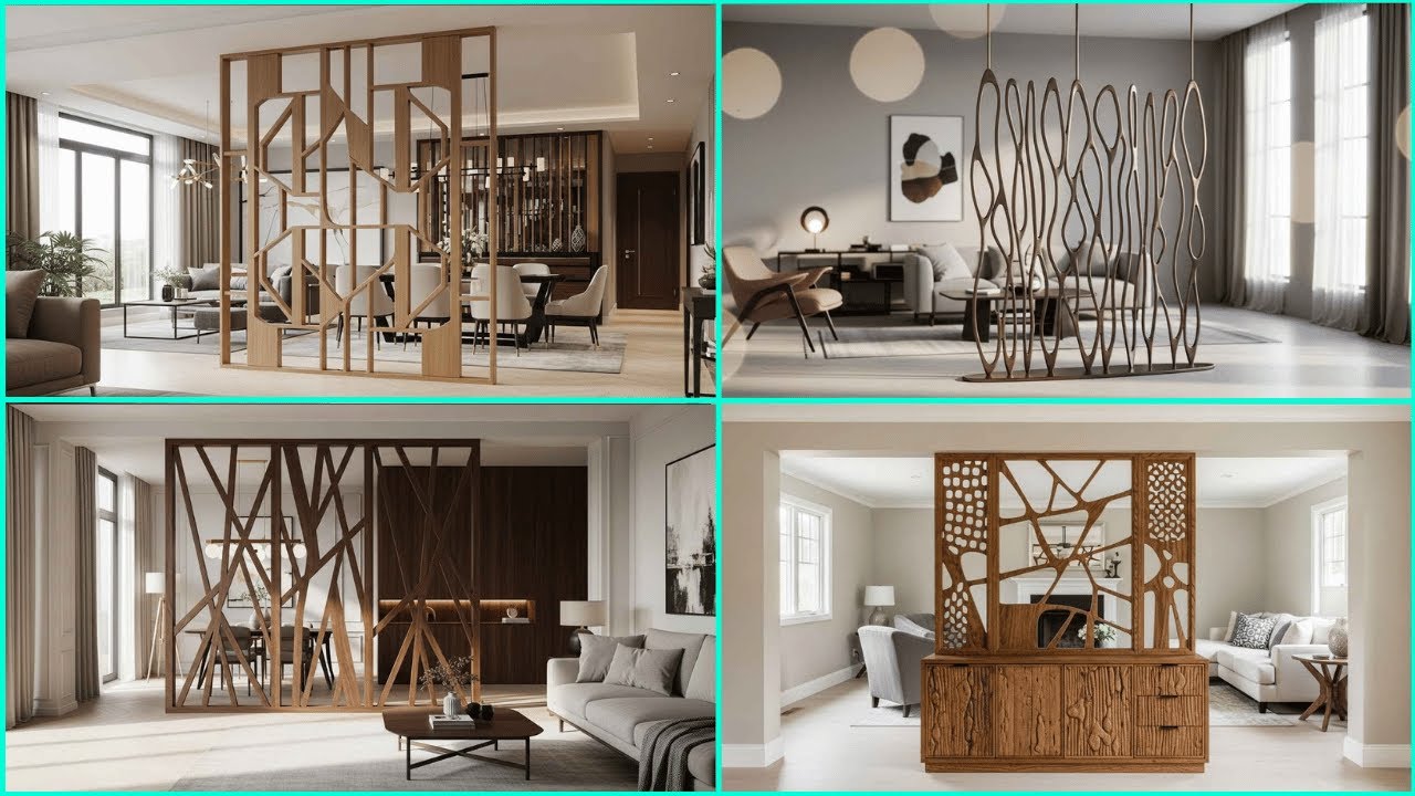 Room Partition Design Ideas 2025 Modern Slats, Glass and Steel, Sliding Panels, and Shelving Divider