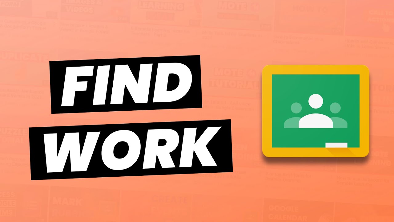 How to Find & Check for Work in Google classroom