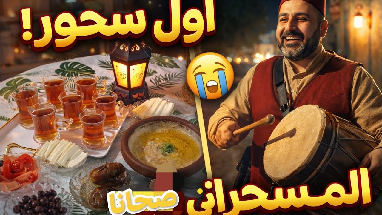 استيقظنا فجأة على هذا الصوت! 😳🌙 أول سحور في رمضان ....وأول أذان 😭🌙 