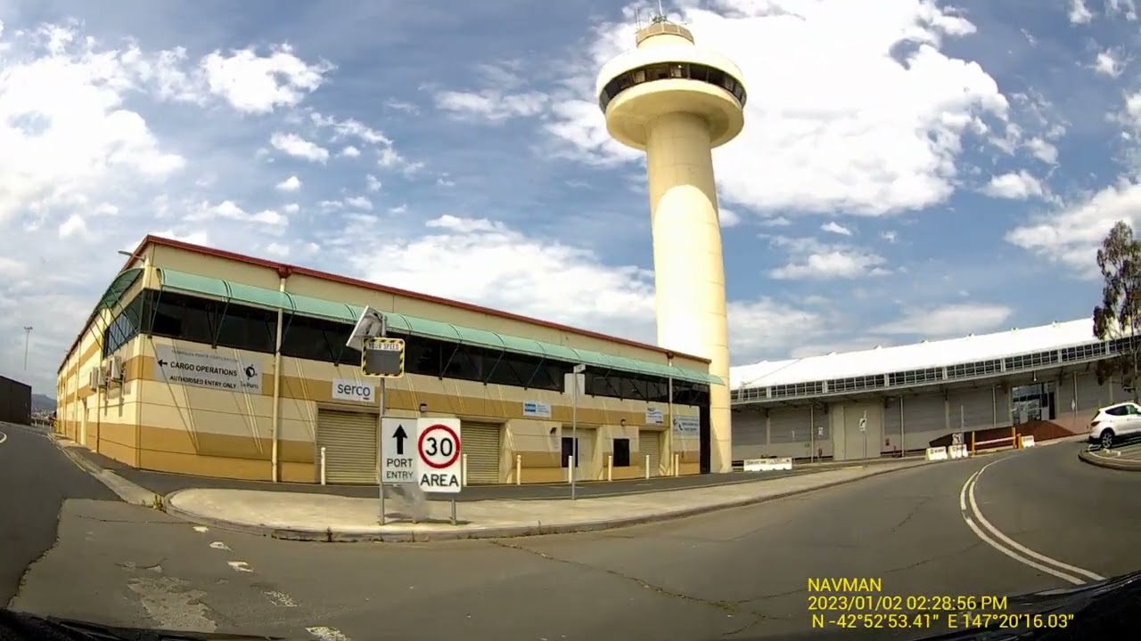 Realtime Driving to Hobart Dock
