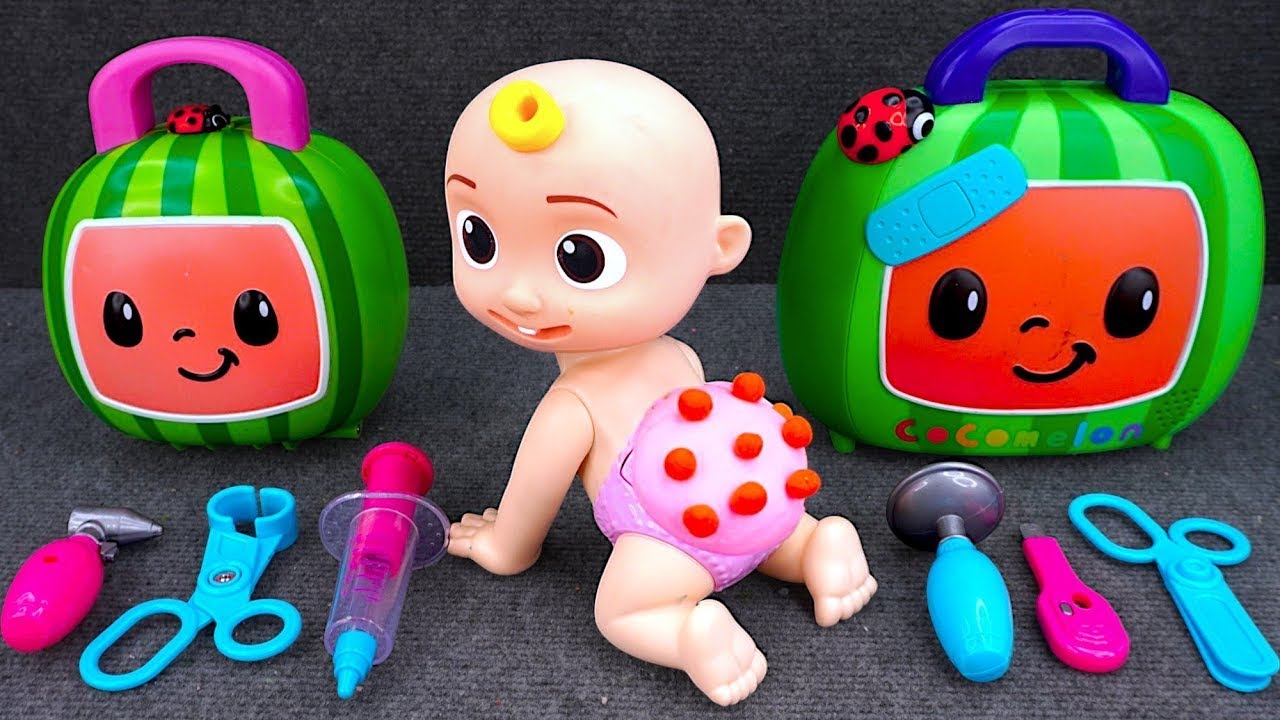 Unboxing COCOMELON Doctor Set, Pinkfong First Aid Toys & Ambulance Playset | Fun Review Toys