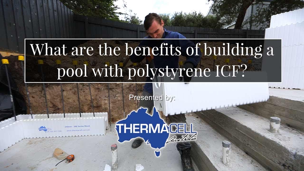 What are the main benefits of building a pool with polystyrene ICF?