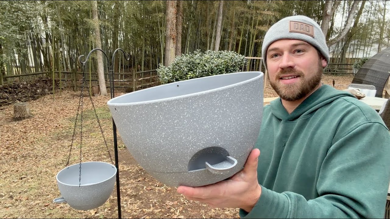 Self Watering Hanging Planter Pots Review!