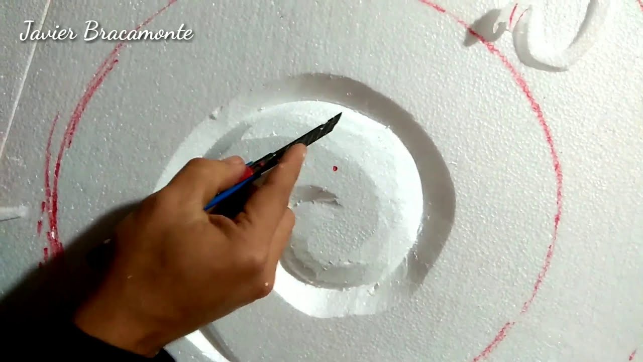 Como Hacer una Paleta en Espiral en icopor (Escultura en Icopor) #11