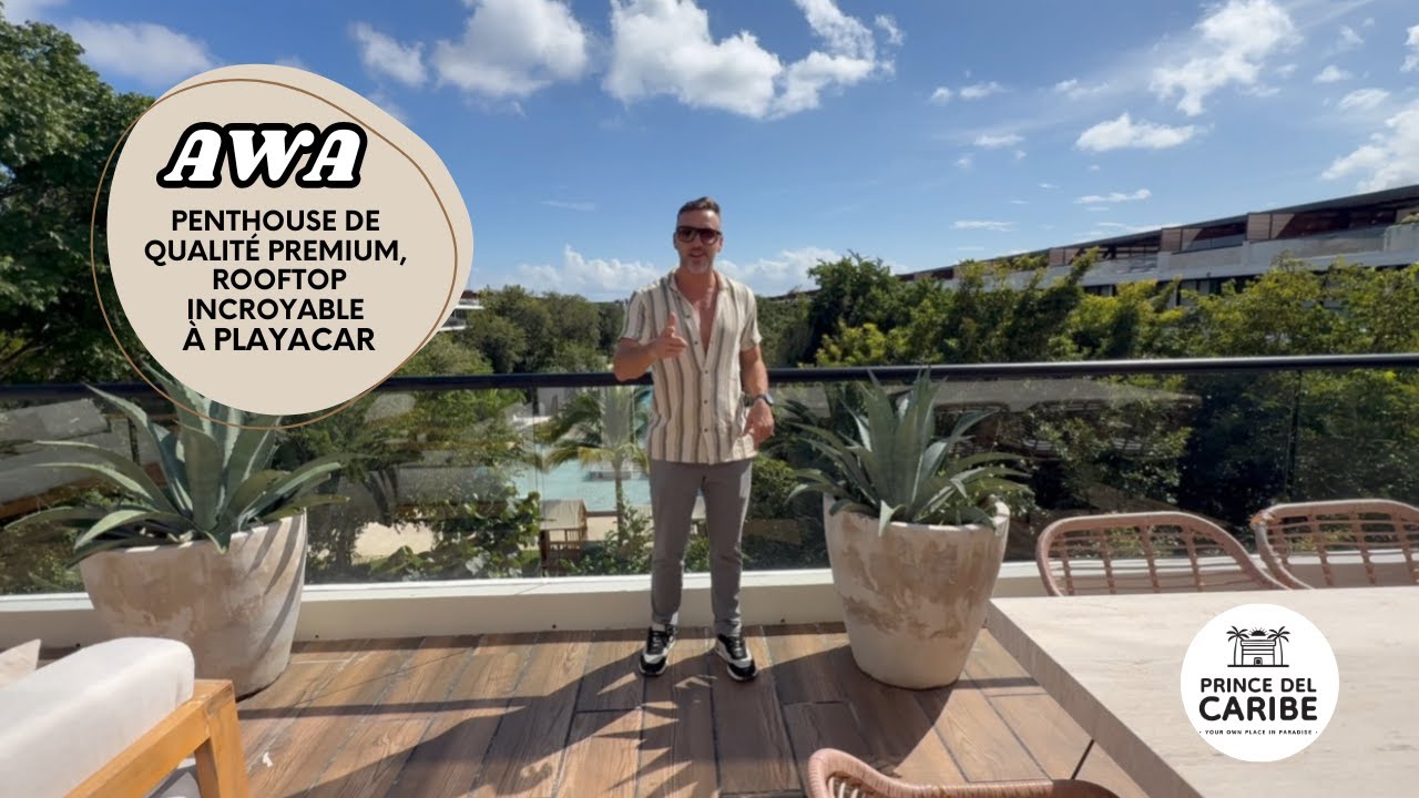 🌴 Découvrez un penthouse de luxe à Playacar avec rooftop et piscine privée