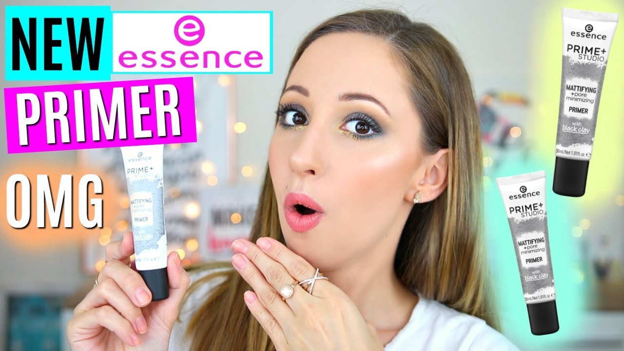 Essence Prime + Studio Mattifying Primer With Black Clay - Wear Test And Review