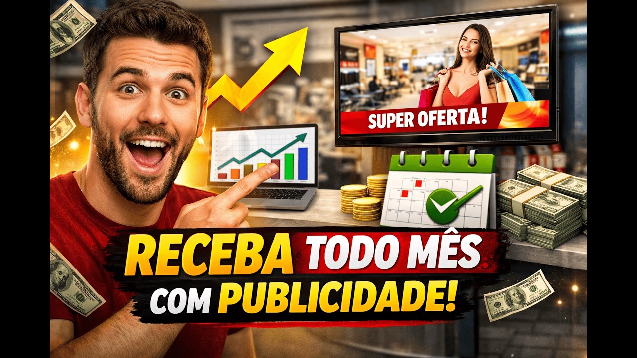 O MODELO DE NEGÓCIO QUE TE PERMITE TRABALHAR DE CASA E RECEBER RECORRÊNCIA COM PUBLICIDADE (FÍSICO)