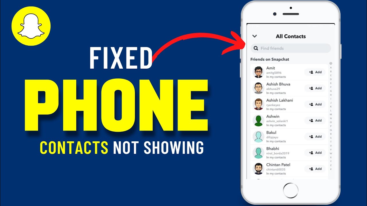 How to Fix Phone Contacts Not Showing in Snapchat✅
