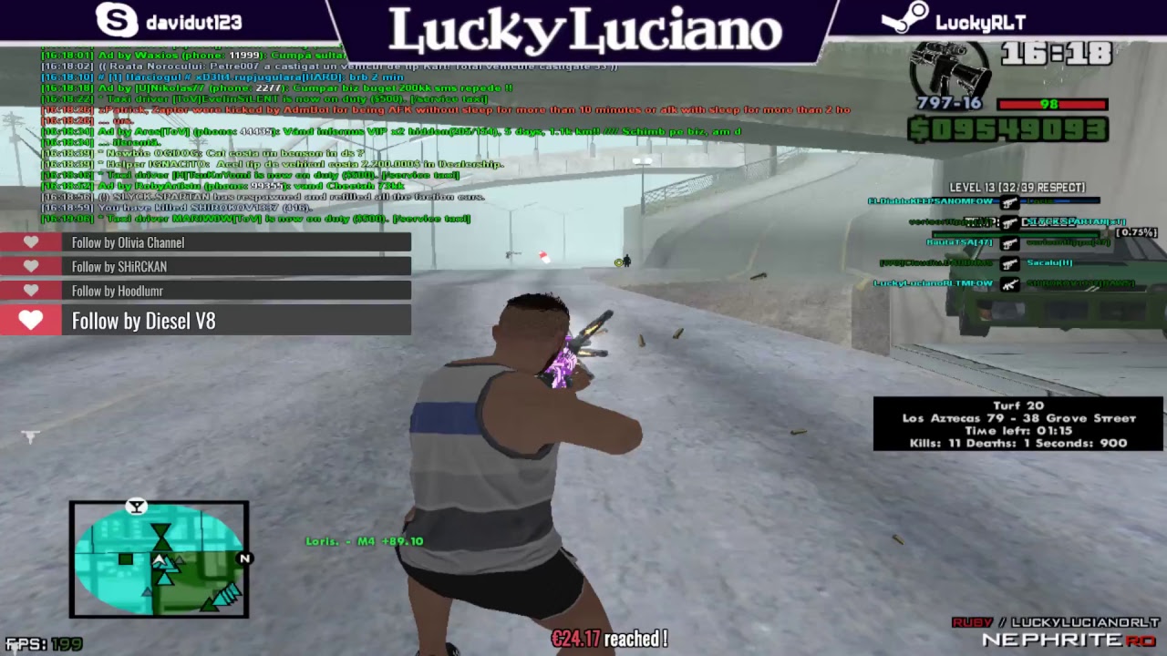 LUCKYLUCIANO SAMP WARS @RUBY [UNBANNED]