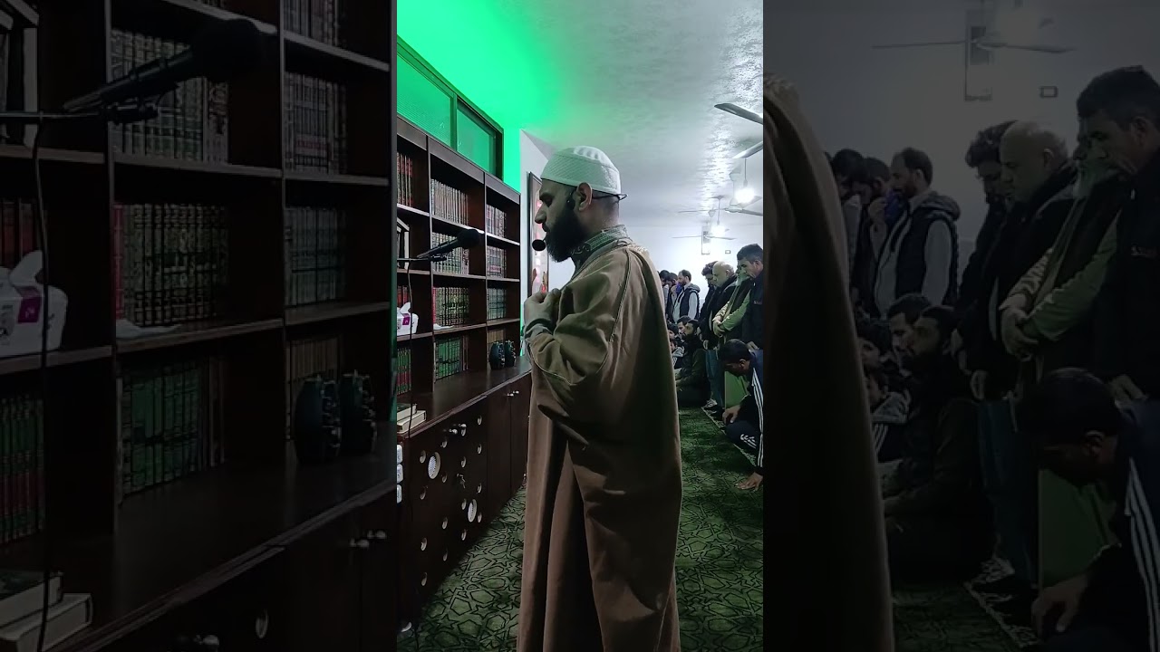 جانب من صلاة التراويح في مسجد غزة هاشم 🕌 في ٢٠ رمضان ١٤٤٧ هجري 