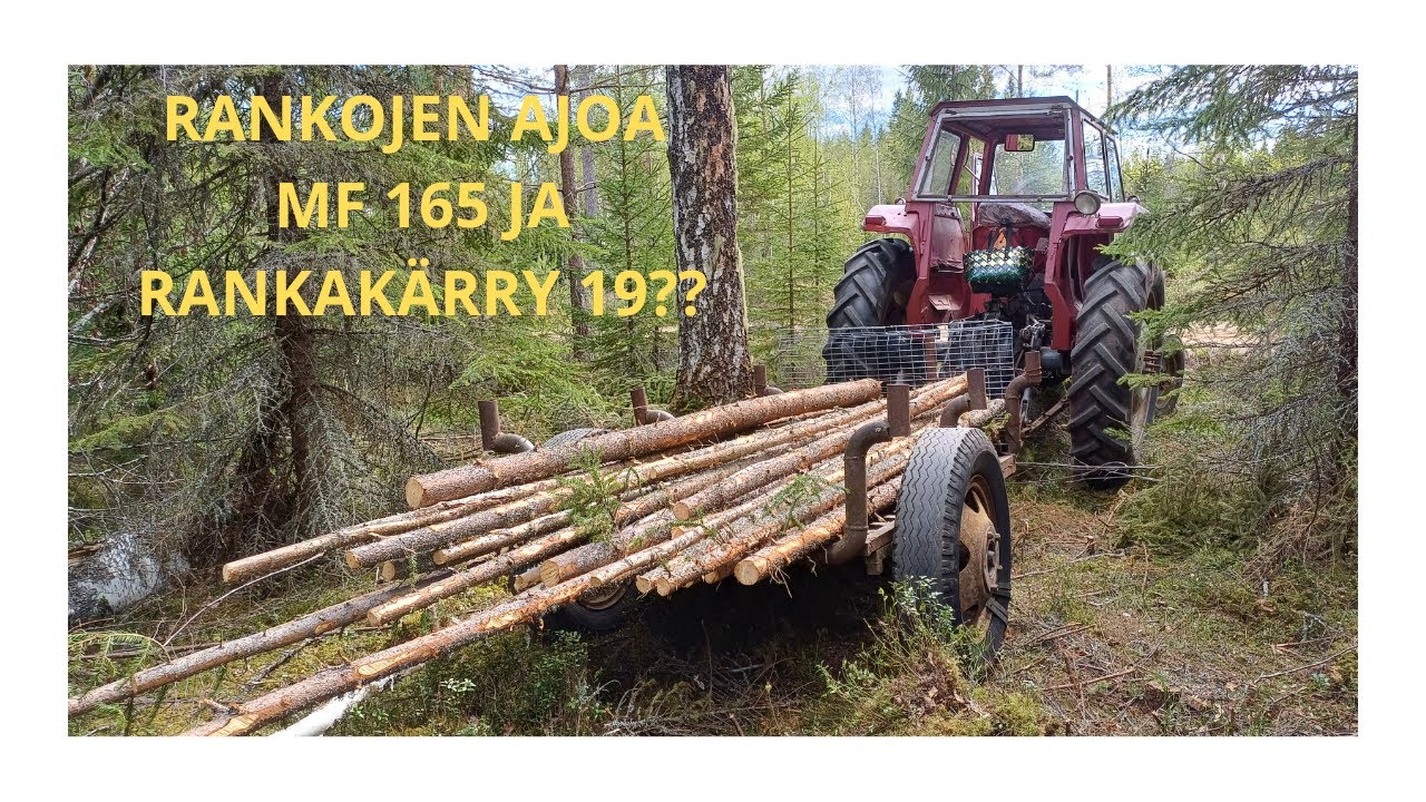 Rankojen ajoa MF 165